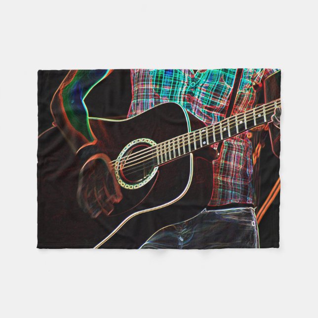 Guitar 1 fba fleece blanket (Front (Horizontal))