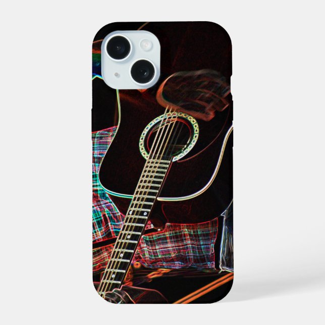 Guitar 1 iphcna iPhone 15 case (Back)