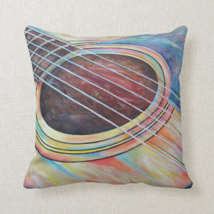 Guitar 2 throw pillow