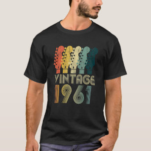 Guitar  61 Year Old  Vintage 1961 T-Shirt