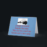 guitar, A bright little birdSang me this tune:"... Holiday Card<br><div class="desc">This is a good card for those who have had a hard year</div>