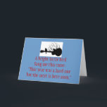 guitar, A bright little birdSang me this tune:"... Holiday Card<br><div class="desc">This is a good card for those who have had a hard year</div>