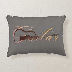 GUITAR ACCENT PILLOW