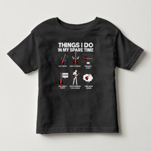Guitar addicted Guitarist Music Lover Musician Toddler T-shirt