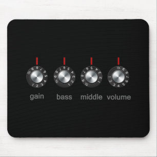 Guitar Amp Knobs Mouse Pad