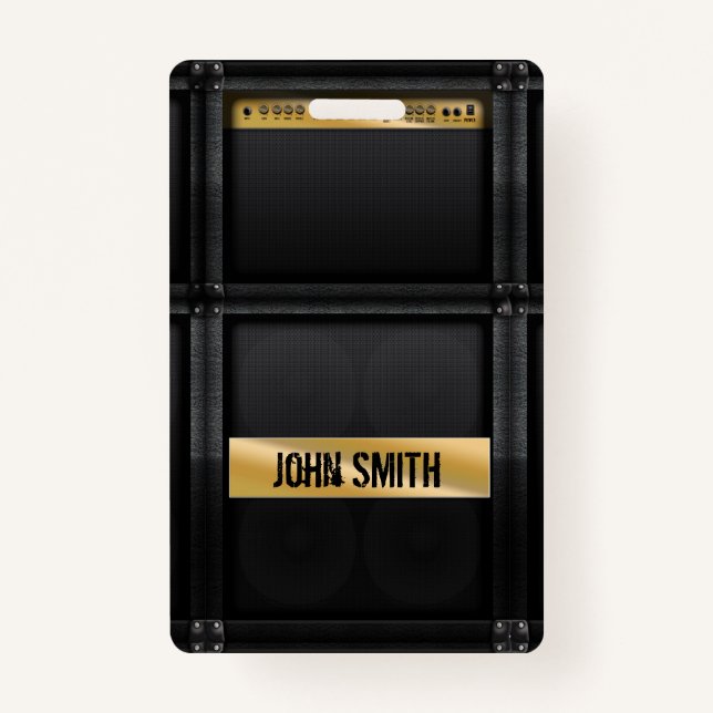 Guitar amp with custom name  badge (Front)