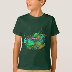 Guitar and chords splatter personalized T-Shirt