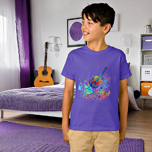 Guitar and chords splatter T-Shirt