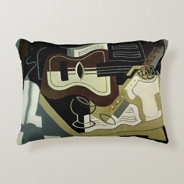 Guitar and Clarinet, 1920 Accent Pillow (Front)