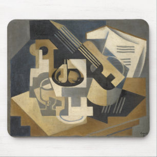 Guitar and Fruit Bowl on a Table, 1918 Mouse Pad