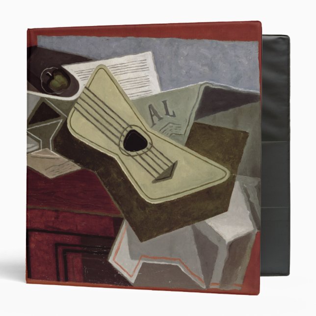 Guitar and Newspaper, 1925 Binder (Front/Inside)