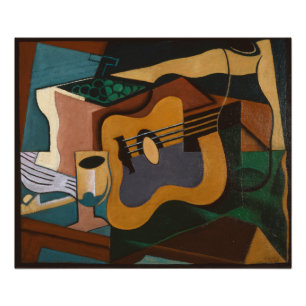 Guitar And Wine Abstract Painting Photo Print