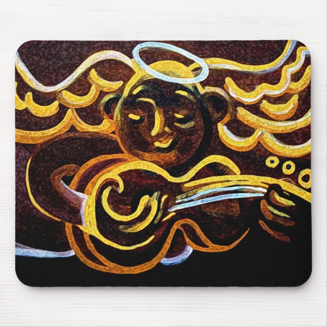 guitar angel mouse pad (Front)