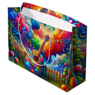 Guitar Art Large Gift Bag