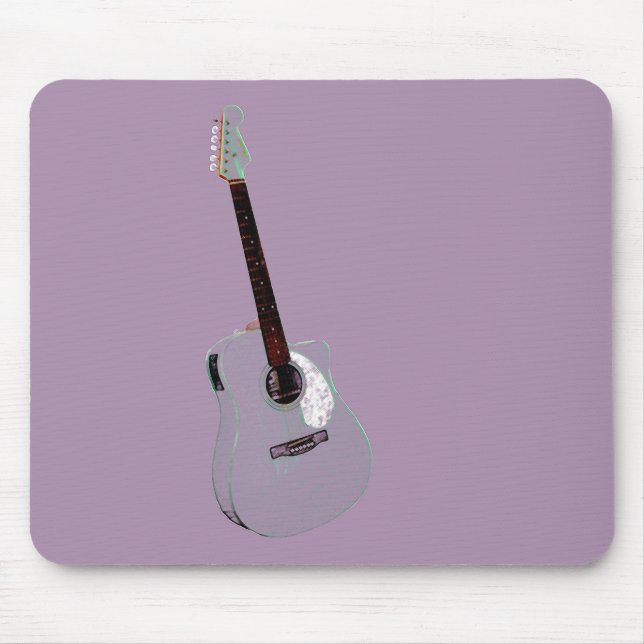 Guitar art print mouse pad (Front)