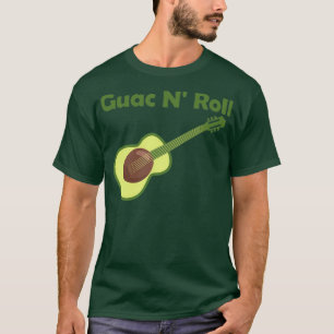 Guitar Avocado Rock N Roll Funny Guitars T-Shirt