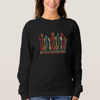 Guitar  Best Daddy Ever Retro Music Father's Day Sweatshirt