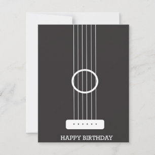 Guitar Birthday Card