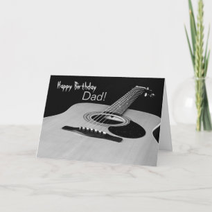 Guitar Birthday Card for Dad