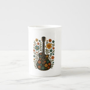 Guitar & Bloom Designs Bone China Mug