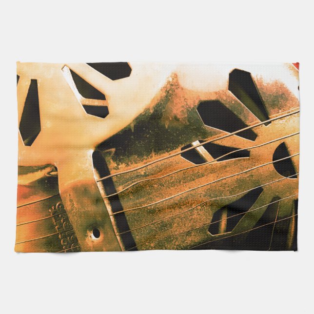 GUITAR BLUES KITCHEN TOWEL (Horizontal)