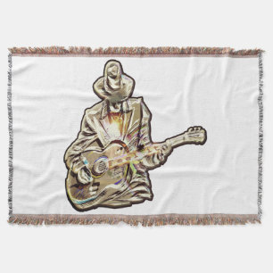 Guitar Blues Mann - Feel it Throw Blanket