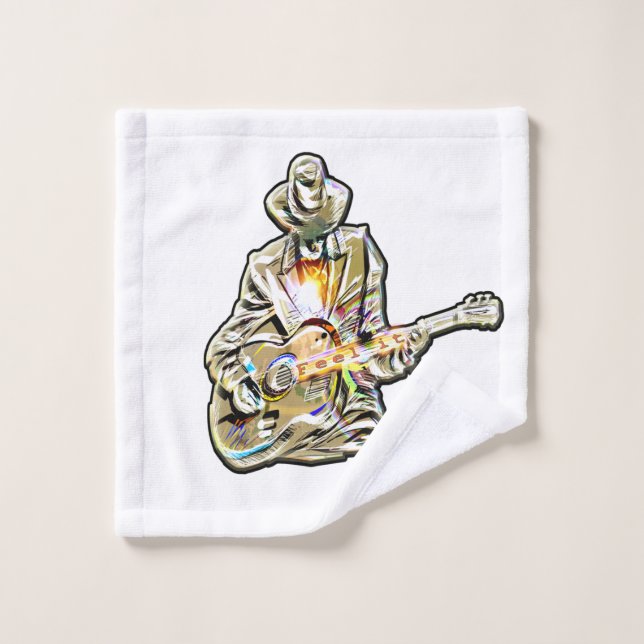 Guitar Blues Mann - Sentez-le (Gant de toilette)