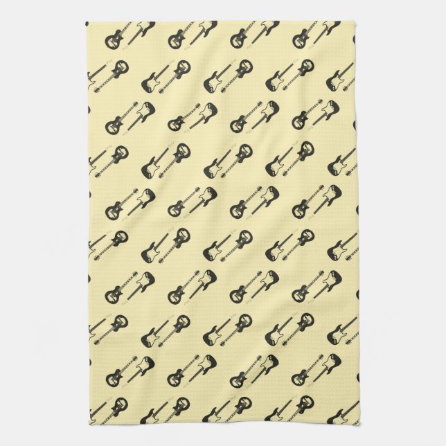 guitar bodies kitchen towel (Vertical)