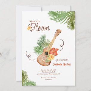 Guitar Botanical Invitation