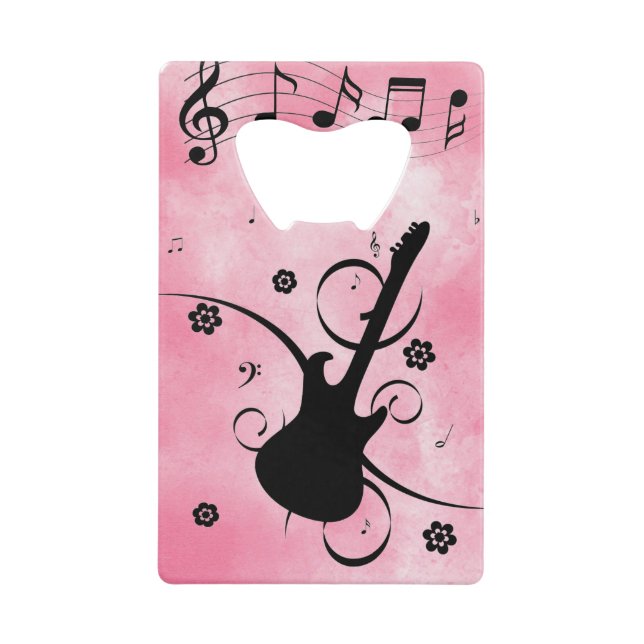Guitar Bottle Opener Credit Card Bottle Opener (Front)