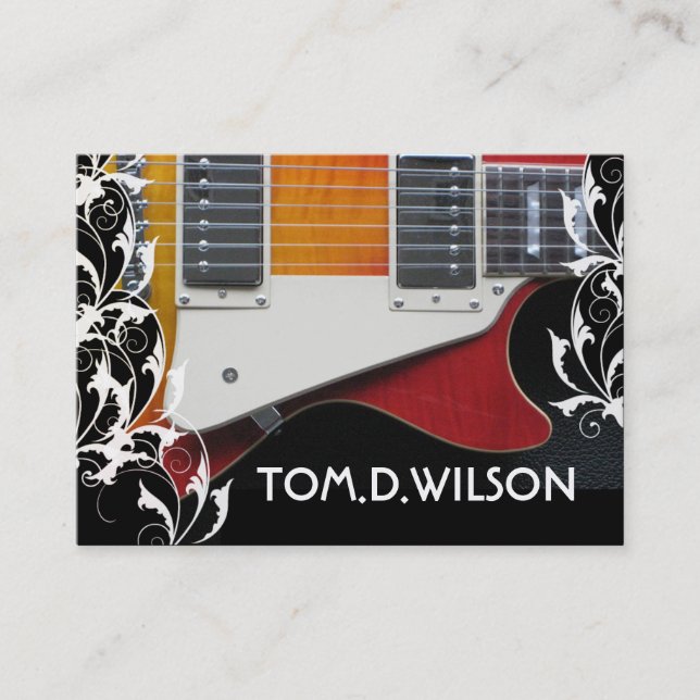 Guitar Business card (Front)
