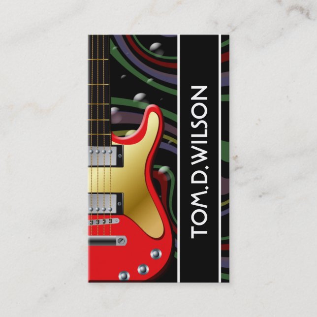 Guitar Business card (Front)