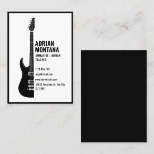 Guitar  business card