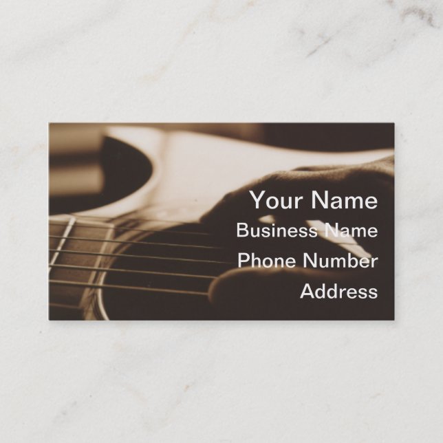 Guitar Business Cards (Front)