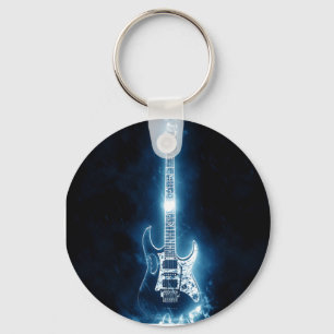 Guitar Candy Tin Square Paper Coaster Keychain