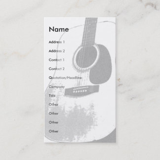 Guitar Card