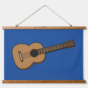 Guitar Cartoon Hanging Tapestry