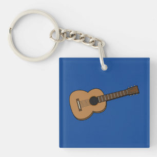 Guitar Cartoon Keychain