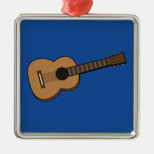 Guitar Cartoon Metal Ornament