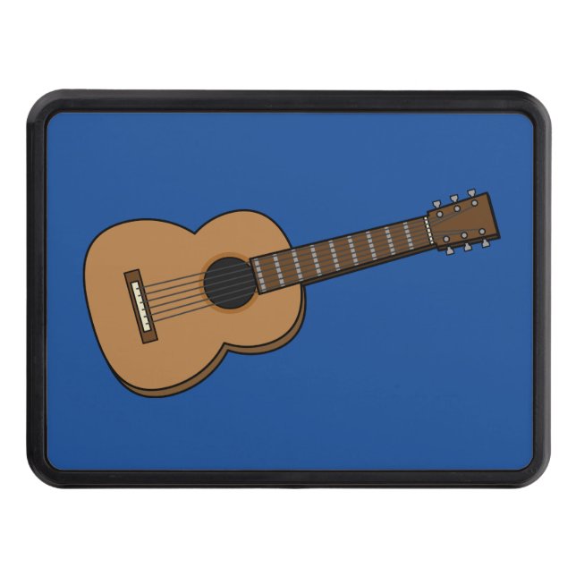 Guitar Cartoon Trailer Hitch Cover (Front)