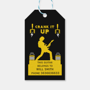 Guitar Case Property Identification Gift Tags