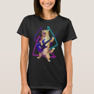 Guitar Cat Kitty Playing The Electric Guitar T-Shirt