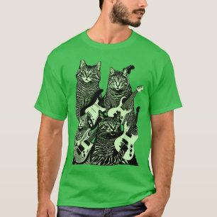 GUITAR CATS green version T-Shirt