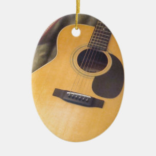 guitar ceramic ornament