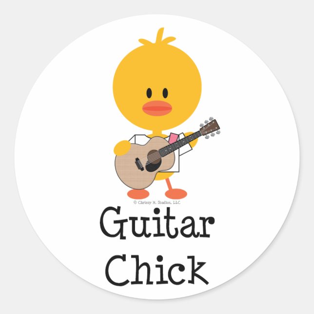 Guitar Chick Stickers (Front)