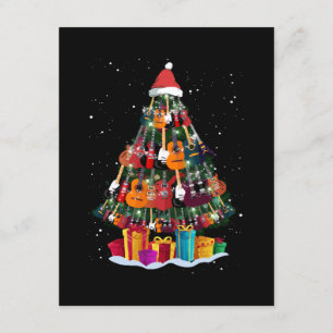 Guitar Christmas Tree Funny  Enclosure Card