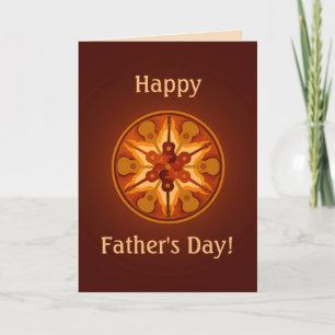 Guitar Circle Father's Day Card