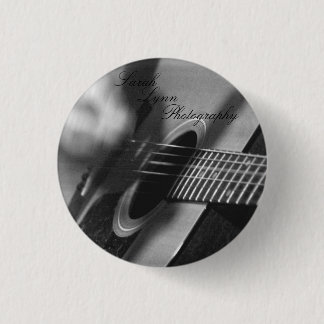 Guitar Close Up 1 Inch Round Button