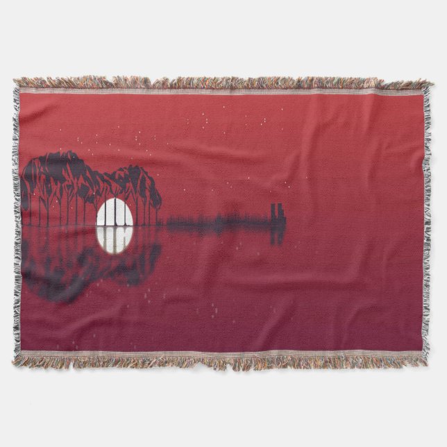 Guitar Cove  Throw Blanket (Front)