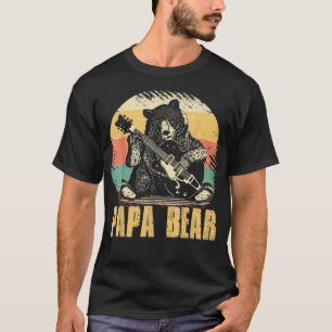 Guitar Dad s Papa Bear Fathers Day 2022 Proud Dadd T-Shirt